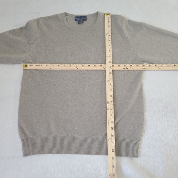Charter Club Cashmere women's long sleeve crew neck sweater Heather Size Medium - Picture 3 of 7